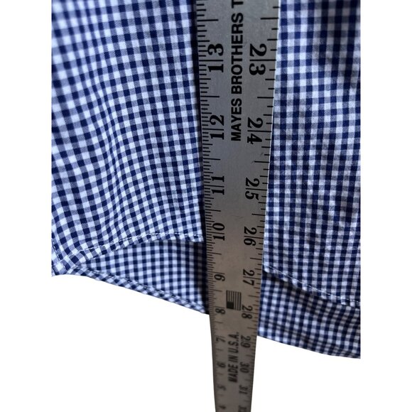 Ralph Lauren Mens Button-Down Shirt Size M Blue Gingham Cotton Long Sleeve - Picture 5 of 5
